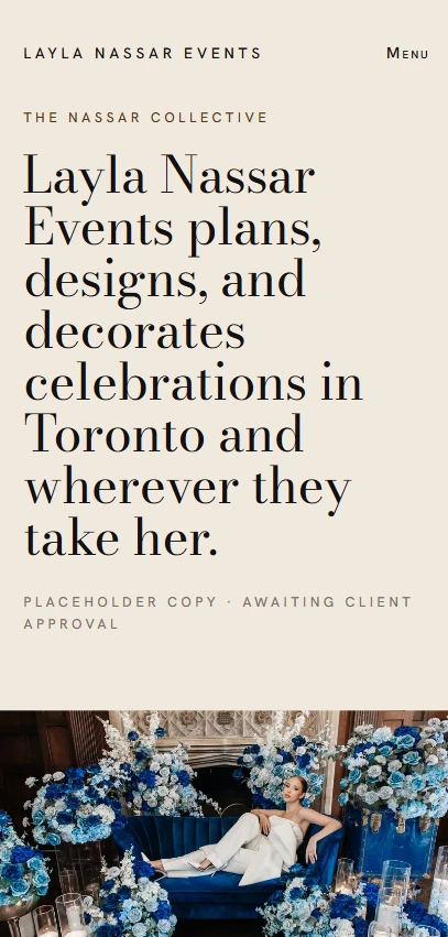 Editorial wedding practice concept on mobile
